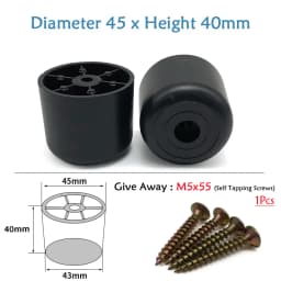Round Plastic Chair Table Sofa Furniture Legs Anti-slip And Silent Heightening Floor Furnitures Protector Noise Elimination