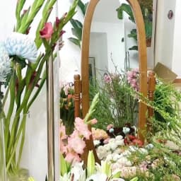 Korean Blogger Ins Style Floor Mirror Bedroom Retro French Medieval Style Dressing Mirror Source Factory One Piece Wholesale