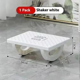 Home/Office Footrest Under Desk Foot Stool Anti-Crossed Legs Semi-Circular Rocking Anti-Slip Massage Roller Footrest Foot Stool