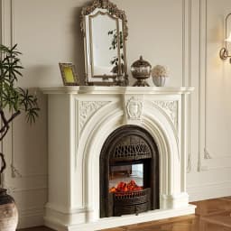 French vintage solid wood mantel/entrance cabinet small apartment living room fire/fireplace cabinet decorative cabinet sideboar