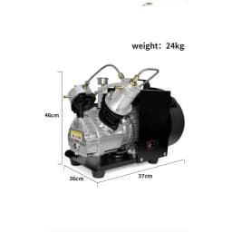 For Rifle Scuba Diving Tank TXEDM041 4500Psi High Pressure PCP Air Compressor with Pneumatic Double Cylinder Built-in Fan