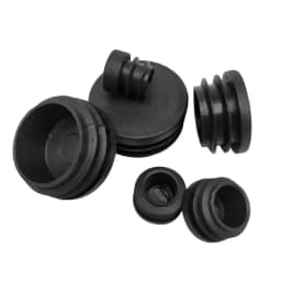 Dust Seal End Cover Caps Black Plastic Round Inner Plugs 12-76mm Size Range