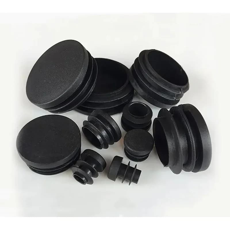Dust Seal End Cover Caps Black Plastic Round Inner Plugs 12-76mm Size Range