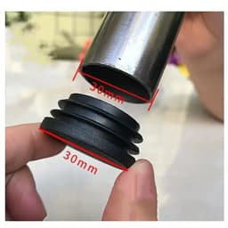 Dust Seal End Cover Caps Black Plastic Round Inner Plugs 12-76mm Size Range