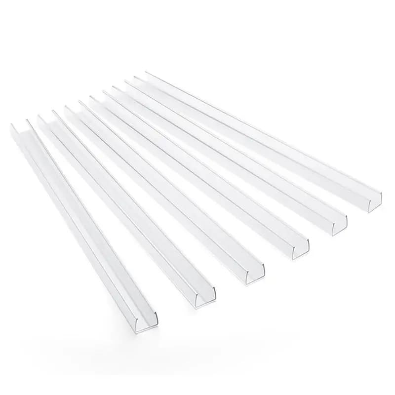 ABKJ-Cabinet Protector Edge Guards(17.7In Clear PVC), Pack Of 6 For 3/4In Thick Kitchen Cabinet Doors