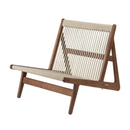 ZHome Designer Balcony Leisure Chair Solid Wood Retro Chair Nordic Living Room Rope Braided Solitary Wind Single Sofa Floor Chai