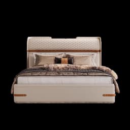 Storage Luxury Bed Double Frame Space Saving Platform Headboards Leather Bed Wooden Sleeping Letto Matrimoniale Salon Furniture