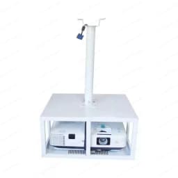 Elevator cage projector hanger, lift basket ceiling with lock