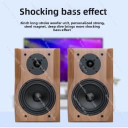 2 frequency pair of HIFI speakers 6.5 inch passive fever voice 2.0 high fidelity home wooden bookshelf audio