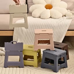 Plastic Folding And Shrinking Stool, Adjustable And Portable Outdoor Travel Fishing Chair, Household Plastic Small Stool