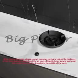 Gas Stove Rock Slab Quartz Stone Stainless Steel Natural Gas Liquefied Fully Embedded Hidden Under-counter Integrated