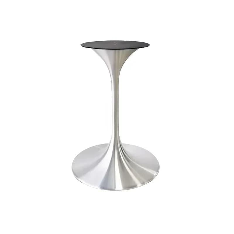 Stainless Steel Negotiation Table Legs Small Waist Table Feet Round Table Light Luxury Horn Base Rock Slab Tulip Edge Few Bracke