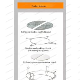 Stainless Steel Multifunctional Cooking System Round BBQ Grill Accessories