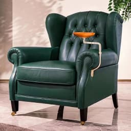 American retro single chair oil wax leather single sofa medieval leisure chair high-end living room home chair