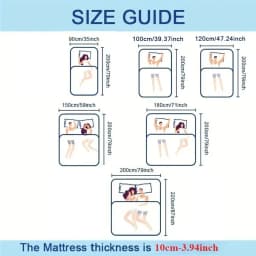 90x200cm Ultra-Light Folding Mattress, Soft Japanese Futon for Yoga, Nap, Travel, Easy Storage Floor Pad, Quick Dry Fabric