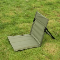 Outdoor Foldable Camping Chair Oxford Cloth Camping Floor Chair Garden Park Single Lazy Chair Backrest Cushion Picnic Back Chair