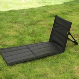Outdoor Foldable Camping Chair Oxford Cloth Camping Floor Chair Garden Park Single Lazy Chair Backrest Cushion Picnic Back Chair
