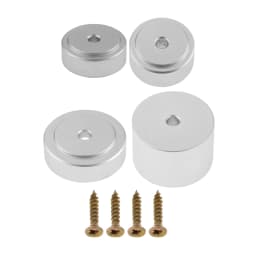 4/8Pcs Gold/Silver/Black Board Feet with Non Slip Pads With Rustproof Screws for Kitchen Serving Boards Countertop Protector