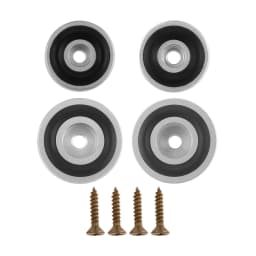 4/8Pcs Gold/Silver/Black Board Feet with Non Slip Pads With Rustproof Screws for Kitchen Serving Boards Countertop Protector