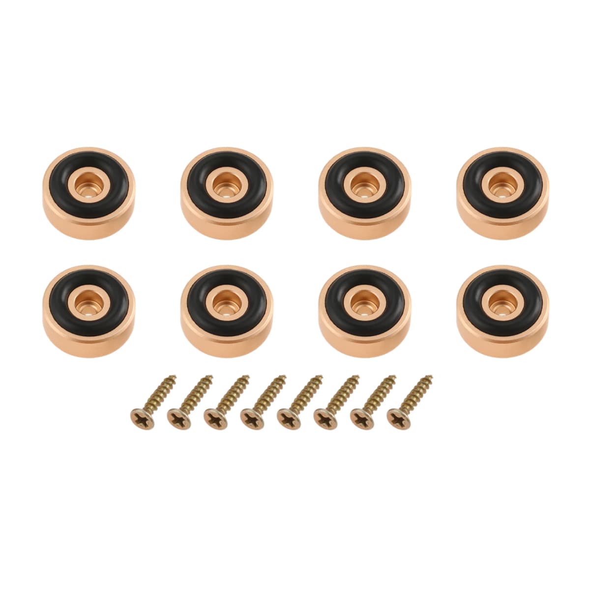 4/8Pcs Gold/Silver/Black Board Feet with Non Slip Pads Replacement Fit for Serving Boards Countertop Protectors Cutting Boards