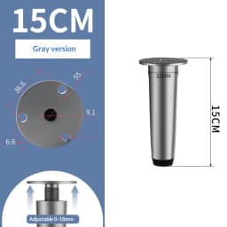 4PCS Stainless Steel Heavy Duty Metal Cabinet Feet Adjustable - Support Legs for Bathroom Vanity,TV Stand,Coffee Table,Base Legs