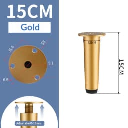 4PCS Stainless Steel Heavy Duty Metal Cabinet Feet Adjustable - Support Legs for Bathroom Vanity,TV Stand,Coffee Table,Base Legs