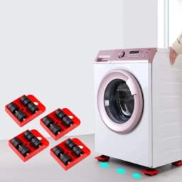 Furniture Moving Transport Roller Set Removal Lifting Moving Tool Set Wheel Bar Mover Moving Heavy Stuffs Device Hand Tool