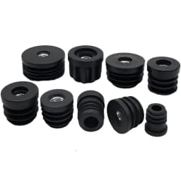 2-100Pcs M6 M8 M10 Square/Round Nut Plug With High Foot Pad Nut Tube Plug Home Foot Pad Balance Adjustable Wheel Sleeve