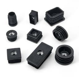 2-100Pcs M6 M8 M10 Square/Round Nut Plug With High Foot Pad Nut Tube Plug Home Foot Pad Balance Adjustable Wheel Sleeve