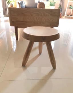Household solid wood small round stool, portable low stool for living room and bedroom, shoe changing stool
