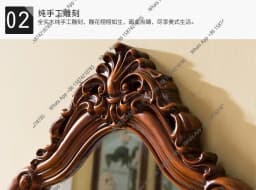 V European Bedroom Solid Wood Retro Dressing Table American Carved Small Apartment Dressing Table