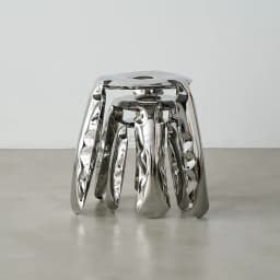 Household Stainless Steel Balloon Stool Three Legged Shoe Changing Stool Household Round Stool