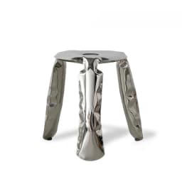 Household Stainless Steel Balloon Stool Three Legged Shoe Changing Stool Household Round Stool