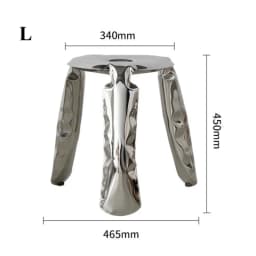 Household Stainless Steel Balloon Stool Three Legged Shoe Changing Stool Household Round Stool