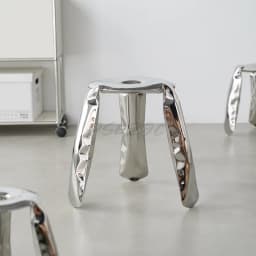 Household Stainless Steel Balloon Stool Three Legged Shoe Changing Stool Household Round Stool