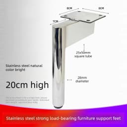 Furniture Support Feets Made of Stainless Steel Material Cabinet Legs Coffee Table Legs Bed Feets Accessories Cabinet Legs
