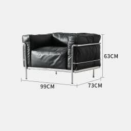 Vintage LC3 single sofa chair medieval, Bauhaus balcony Internet celebrity leisure chair
