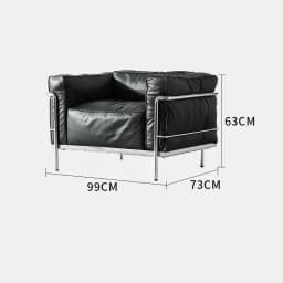Vintage LC3 single sofa chair medieval, Bauhaus balcony Internet celebrity leisure chair