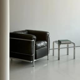 Vintage LC3 single sofa chair medieval, Bauhaus balcony Internet celebrity leisure chair