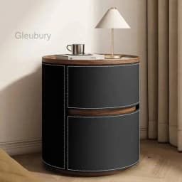 Bedside Table Glamour Creative Round Delicacy Design Italian Simple Night Table Modern Luxury Table De Chevet Bedroom Furniture