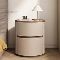 Bedside Table Glamour Creative Round Delicacy Design Italian Simple Night Table Modern Luxury Table De Chevet Bedroom Furniture