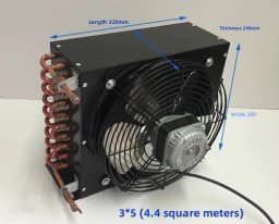 Condenser Copper Tube Cold Storage Refrigerator Freezer Water-cooled Cake Cabinet 1 Horse 1.5 Horse Oil Cooler