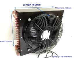 Condenser Copper Tube Cold Storage Refrigerator Freezer Water-cooled Cake Cabinet 1 Horse 1.5 Horse Oil Cooler