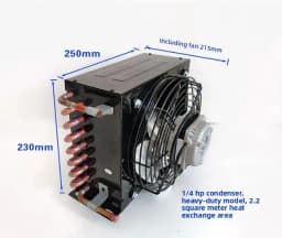 Condenser Copper Tube Cold Storage Refrigerator Freezer Water-cooled Cake Cabinet 1 Horse 1.5 Horse Oil Cooler