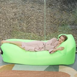 Inflatable Sofa Portable Folding Waterproof Lazy Air Bed Outdoor Couch for Camping Beach Travel Home Daily Leisure Use