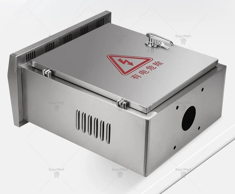 304 stainless steel column distribution box outdoor waterproof and rainproof floor-to-ceiling distribution cabinet socket
