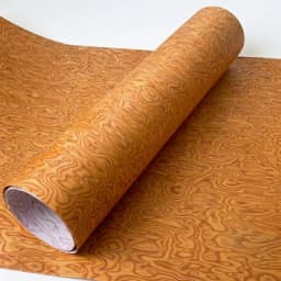 58x250cm Yellow Cat's Eye Engineered Wood Veneer, Reconstituted Fleece Backed, Composite Veneer Sheet for Furniture Renovation