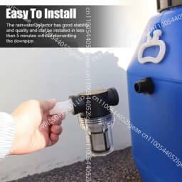 Rain Catcher Rain Barrel Diverter Rainwater Collection System 1 Set 75Mm Flex Hose Durable Sealing Rubber Ring Durable