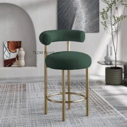 Metal Room Cadeira Height Luxury Relaxing Restaurant Living Soft Barstools Comfortable Vanity Bar Garden Furniture Stools Sets