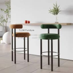 Metal Room Cadeira Height Luxury Relaxing Restaurant Living Soft Barstools Comfortable Vanity Bar Garden Furniture Stools Sets